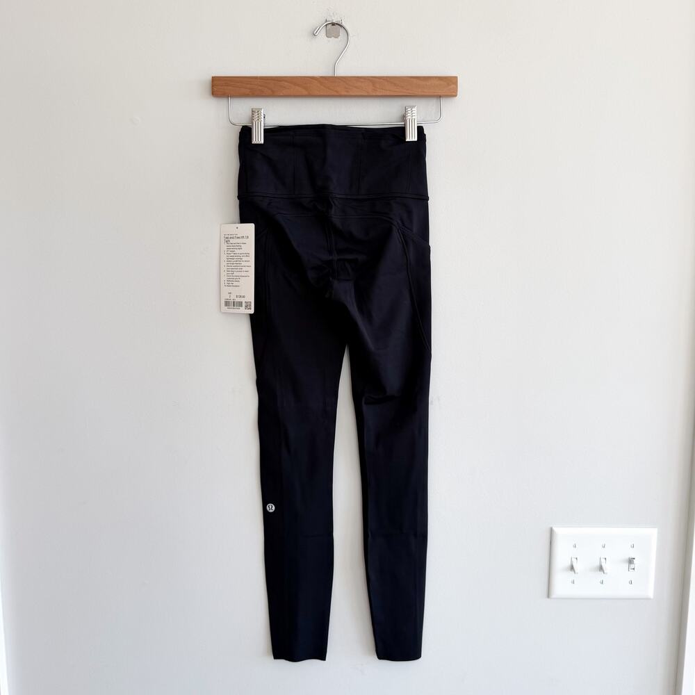 Lululemon Fast & Free High Rise 7/8 Tight Leggings Black 2 NWT - Picture 4 of 9